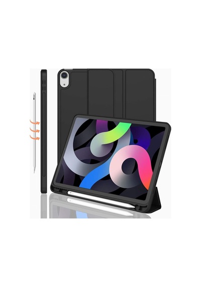 Apple Uyumlu iPad, Air 11inç M2 2024 Kılıf Kalem Bölmeli Smart Case A2902 A2903 A2904