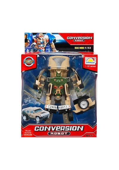 81234 Sunman. 1:32 Sesli ve Işıklı Dönüşebilen Robot