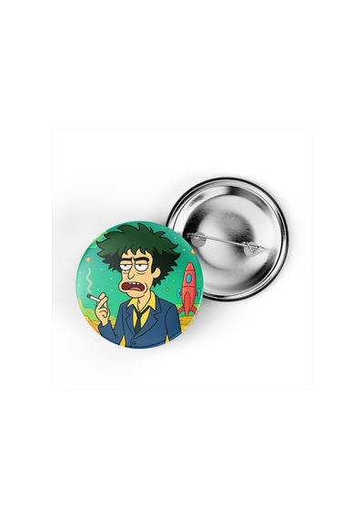 Spike Spiegel - 44 Mm İğneli Çanta Rozeti - 5 Adet Diğer