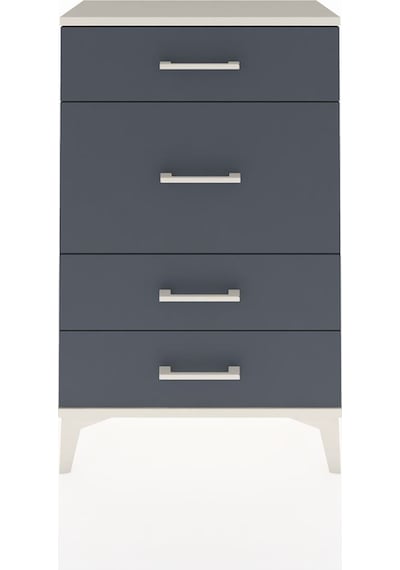 Arges Komodin 4 Çekmeceli 60x30x96 Aytaşı-antrasit Aytaşı