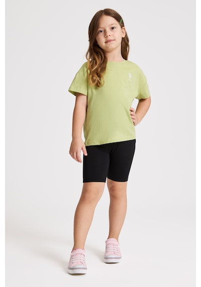 U.S. Polo Assn. Kız Çocuk Çağla Tişört Basic 50325609-vr016 Cagla