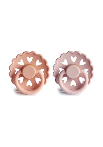 FRIGG Fairytale İkili Kauçuk Emzik - Pretty in Peach/Primrose 0-6 Mavi