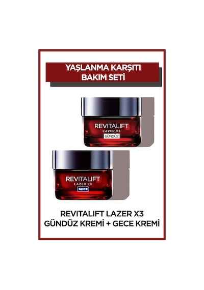 L'Oreal Paris Revitalift Lazer  Gündüz + Gece Kremi Seti