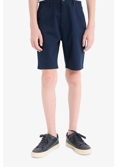 Defacto Ayıcılıklı Gabardin Şort Erkek Çocuk C2955A826SM - Lacivert
