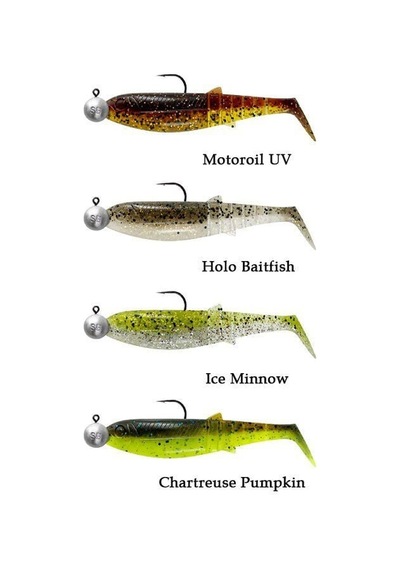 Savage Gear Cannibal Shad 12.5cm 20gr+12.5gr 5/0 Clear Water 4+4 Adet Sahte Balık