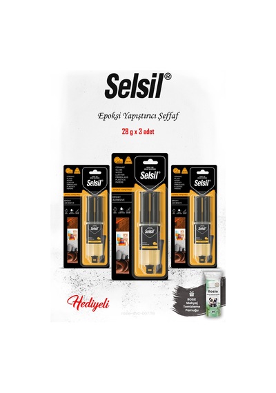 Selsil 3'lü Epoksi Yapıştırıcı Şeffaf, Rosıe