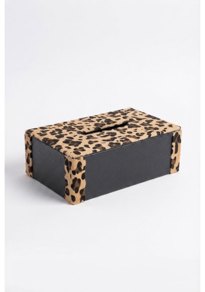 Peçetlik Casalona Kahve Leopar Tüy