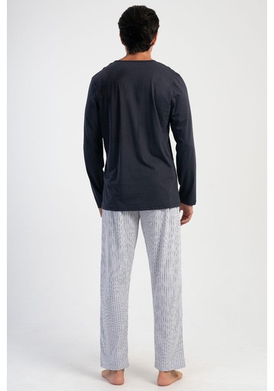 Vienetta Erkek Uzun Kol Antrasit Pijama Takım C8t5n2o304 001