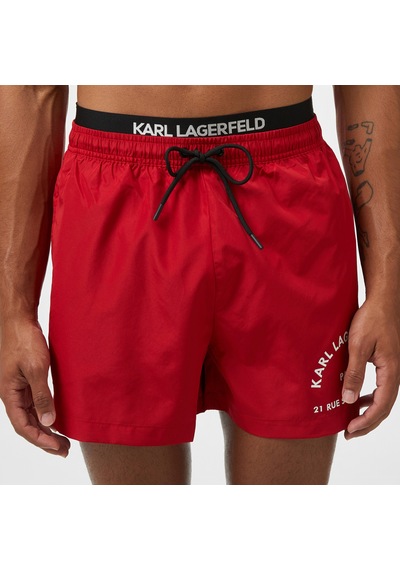 Karl Lagerfeld Erkek Kırmızı Deniz Şortua1m46054