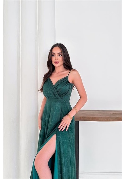 Neşeli Butik Kadın Ayarlanabilir Askılı Yırtmaçlı Tül Abiye Elbise Rys9276 Zümrüt Yeşili Neşeli Butik Kadın Ayarlanabilir Askılı Yırtmaçlı Tül Abiye Elbise Rys9276 Zümrüt Yeşili