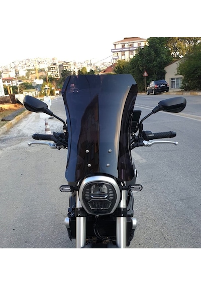 Motocam Voge Acx 525 Ön Cam 2023-2026 Model 58cm Siyah Renkli 4mm