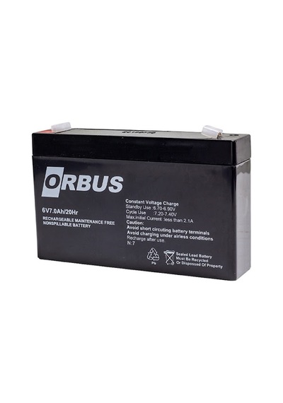 Orbus 6v 3.2 Ah Agm Akü