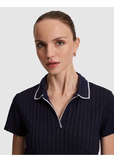 Pierre Cardin Kadın Lacivert Tişört Basic 50320697-vr033