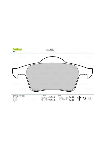 VALEO 670480 Arka Balata Volvo S60 S80 V70 Xc70 S70 97-00