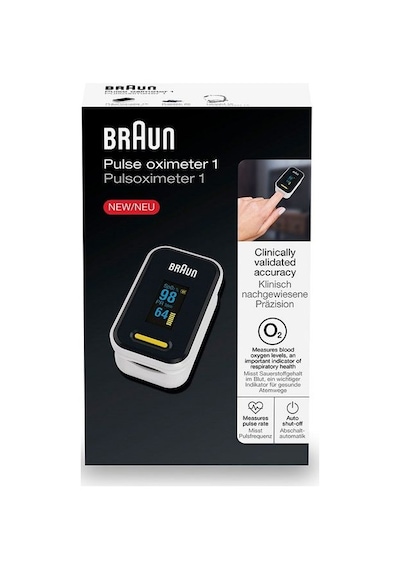 Braun Pulse Oksimetre Nabız Ölçer, Oled Ekranlı