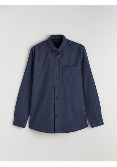 Lcwaıkıkı Classic Lacivert Regular Fit Desenli Erkek Gömlek