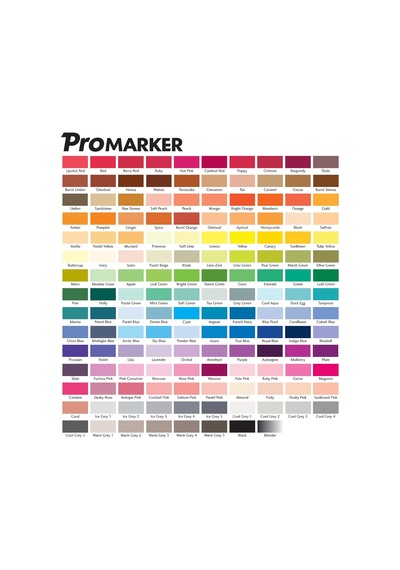 Letraset Promarker Twin Tip Ice Grey 4 Kurşun Kalem İki Uçlar Cok Renkli