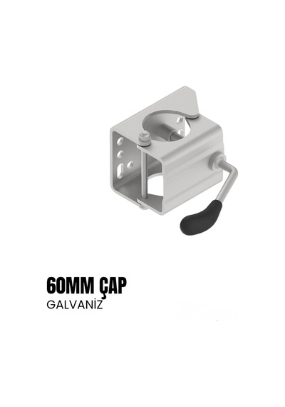 Knott Destek Tekeri Bağlama Kelepçesi 60mm - Galvaniz-2032