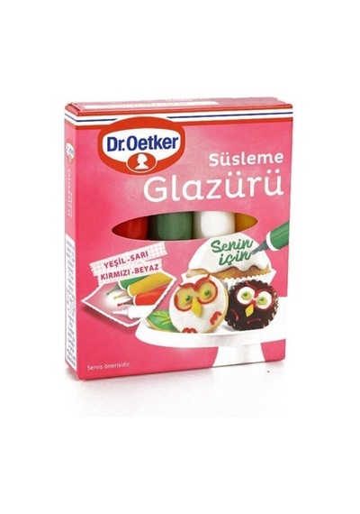 Süsleme Glazürü 4 Çeşit X 19 Gr.