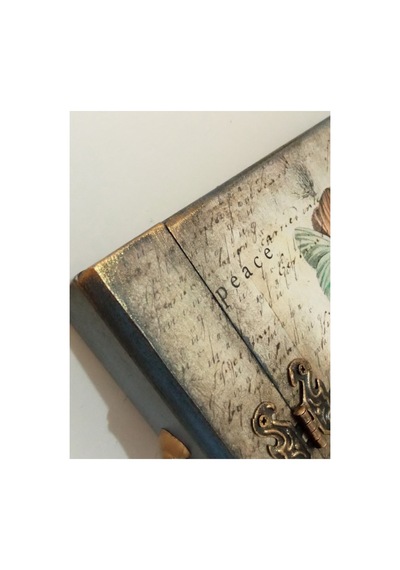 Kitap Kutu Büyük Boy Ahşap Dekoratif Kutu Mavi - 543071388
