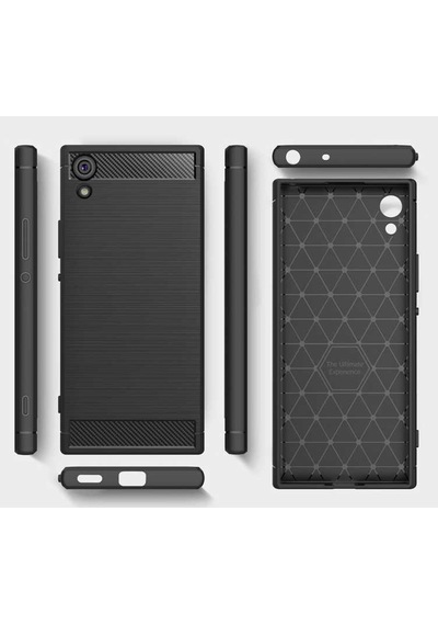 Sony Xperia Xa1 Kılıf Zore Room Silikon Kapak Siyah