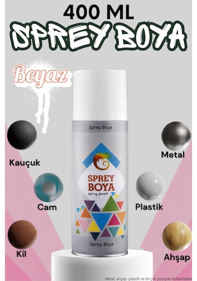 400 Ml Sprey Boya Beyaz Metal Ahşap Beton Duvar Yüzeylere Uygun Hobi Akrilik Mat Parlak Dekoratif Boyası Genel Amaçlı Hızlı Kuruyan Çok Amaçlı Renkli Sprey Boyalar İç Dış Mekan Kendin Yap Dıy Tasarım Beyaz Beyaz 400 Ml Sprey Boya Beyaz Metal Ahşap Beton Duvar Yüzeylere Uygun Hobi Akrilik Mat Parlak Dekoratif Boyası Genel Amaçlı Hızlı Kuruyan Çok Amaçlı Renkli Sprey Boyalar İç Dış Mekan Kendin Yap Dıy Tasarım Beyaz Beyaz