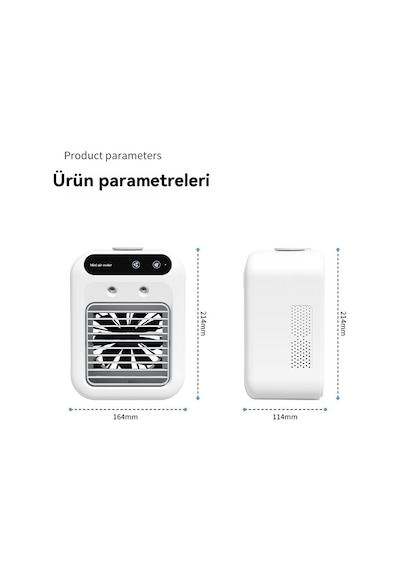Mioji Mio AC4 3600 mAh Taşınabilir Buharlı Buzlu Nemlendirici Hava Soğutucu Vantilatör