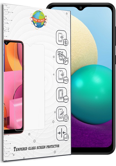 Samsung Galaxy A02 ile Uyumlu Temperli Ekran Koruyucu Kırılmaz Cam