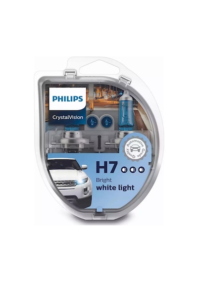 Philips Crystal Vision H7 Ampul 12V 55W 12972Cvsm - 2'Li Ampul