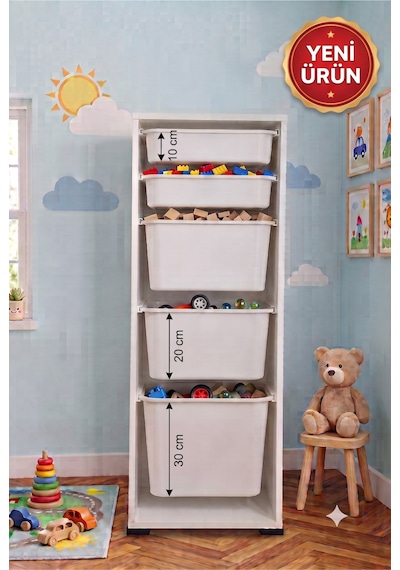 1 Adet Ultra Büyük 2 Adet Büyük 2 Adet Orta Boy Çekmeceli 123 Cm Beyaz Çocuk Odası Oyuncak Dolabı Ve Çok Amaçlı Saklama Ünitesi - Depolayıcı Düzenleyici Organizer 1 Adet Ultra Büyük 2 Adet Büyük 2 Adet Orta Boy Çekmeceli 123 Cm Beyaz Çocuk Odası Oyuncak Dolabı Ve Çok Amaçlı Saklama Ünitesi - Depolayıcı Düzenleyici Organizer