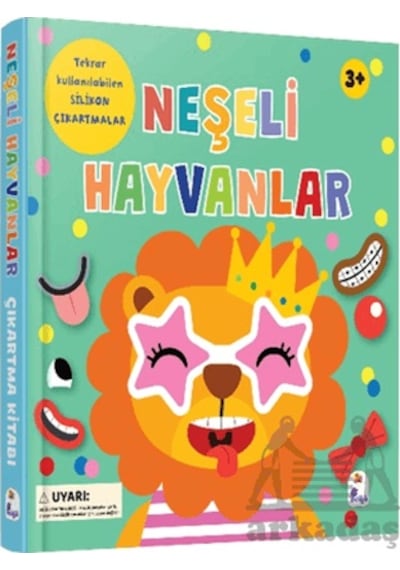 Neşeli Hayvanlar - Silikon Çıkartmalı İndigo Çocuk
