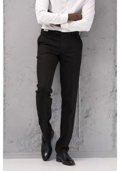 Ecer Regular Fit Düz Kalın Kışlık Gabardin Yan Cepli Pantolon Siyah Ecer Regular Fit Düz Kalın Kışlık Gabardin Yan Cepli Pantolon Siyah
