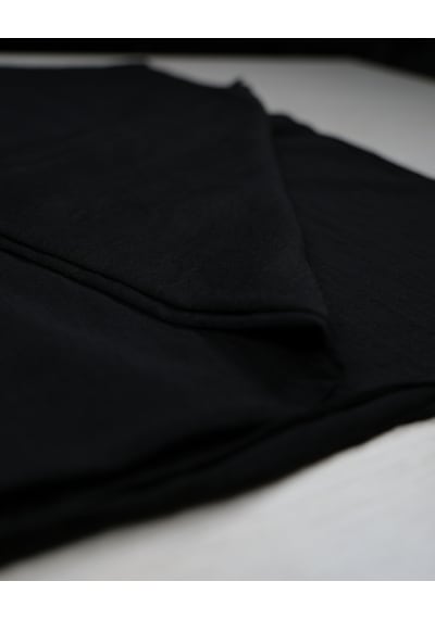 Luluscarf Rami Pamuk Düz Renk Yumuşak Tesettür Şal Siyah