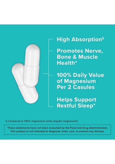 Qunol Magnesium 420 Mg 180 Kapsül Usa Menşeii Dmmedicineden Orijinal