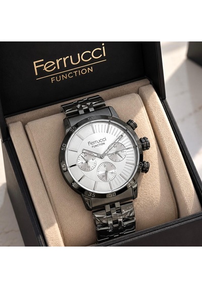 Ferrucci Fc-73664 Gri Renk Fonksiyonları Aktif Klasik Model Çelik Kordon&kasa Erkek Kol Saati