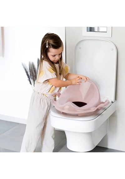 Veraura Lifestyle Pembe Kulplu Çocuk Klozet Adaptörü