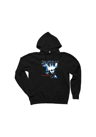 Napalm Death Fear Emptine Siyah Kapşonlu Sweatshirt Hoodie Siyah