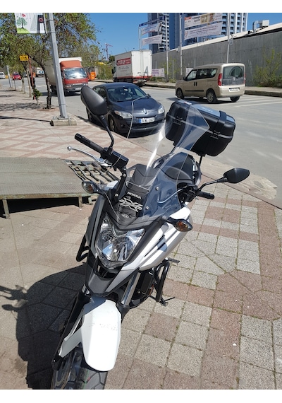 16-20 Honda Nc 750X Uzun Ön Cam Şeffaf 56cm 4mm Zeus Nc750