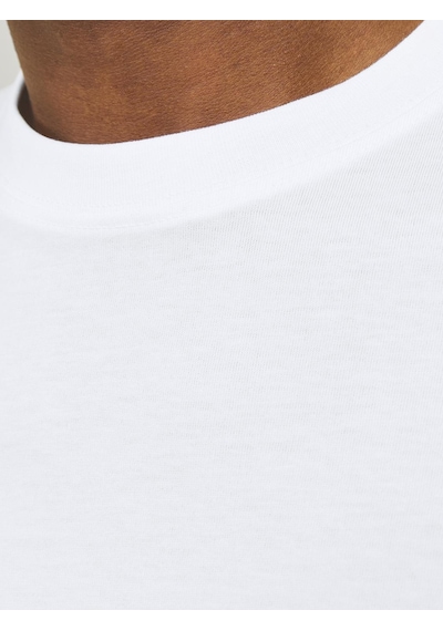 Jack & Jones Erkek Bisiklet Yaka Düz Renk Tişört - Charge WHITE