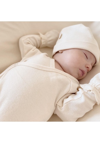 Naturaborn Naturaborn Gots Organik Sertifikalı Bebek Kimono Yaka Body Pudra