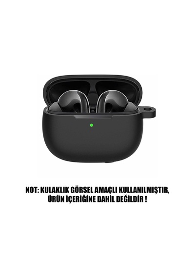 Microsonic Xiaomi Flipbuds Pro Mat Silikon Kılıf Siyah