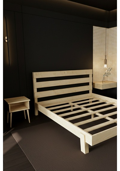 Renazzo Natura New Masif Ahşap Karyola Ve 2 Adet Komodin Natürel 200x200 Natürel - 200 X 200 Renazzo Natura New Masif Ahşap Karyola Ve 2 Adet Komodin Natürel 200x200 Natürel - 200 X 200