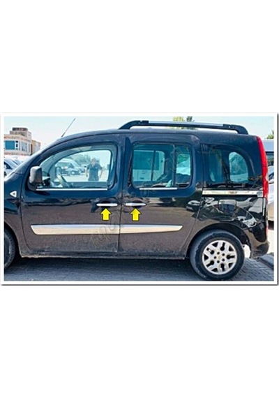 Woc Chrome Renault Kangoo Krom Kapı Kolu 2008 Sonrası 4 Kapı Pasl