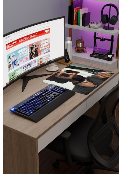 Leon The Professional Mathilda V3 48x40 Xl Gaming Kauçuk Kaymaz Taban Mouse Pad Fare Altlığı