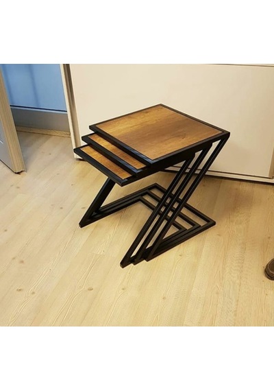 Zigon Zlf 3Lü Z Model Metal Transmisyon Çelik Siyah Fırın Boya Md