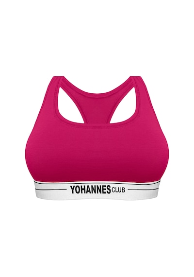 Yohannes Club, Kadın Pamuklu İç Çamaşırı Takımı, Renk Seçenekli, Büstiyer-kemerli Brazilian Külot Pembe