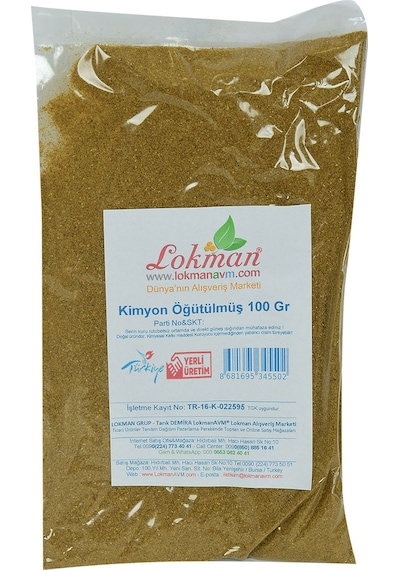 Lokman Yemeklik Öğütülmüş Kimyon 100 G