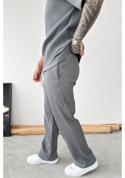 Füme Ottoman Kumaş Baggy Pantolon