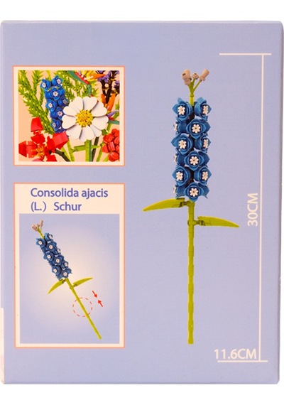 Building Block Flower 117 Parça Çiçek Hazeran
