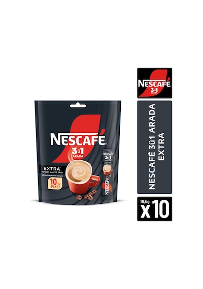 Nescafé 3ü1 Arada Extra Paket 10 X 16.5 G-53 Çözünebilir